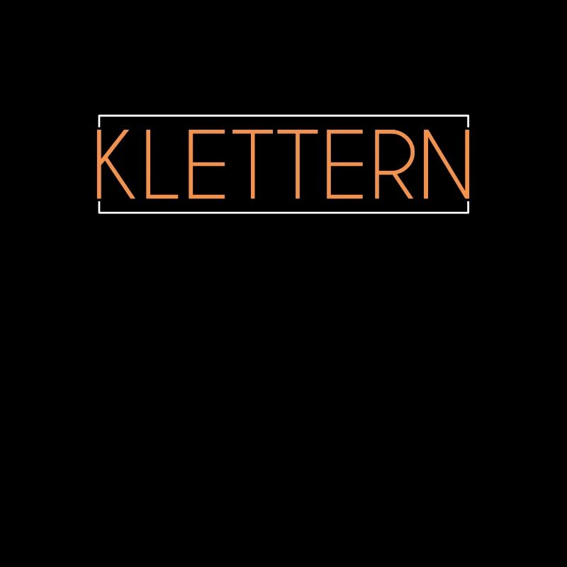 Klettern Schriftzug