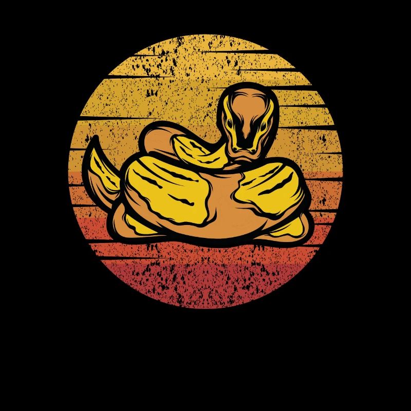 Retro Python Schlange Schuppenkriechtiere Banana