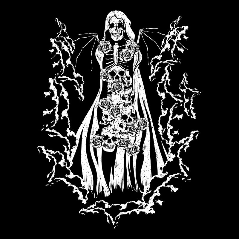 Skull Devil Vaporwave Gothic Mushrooms Roses