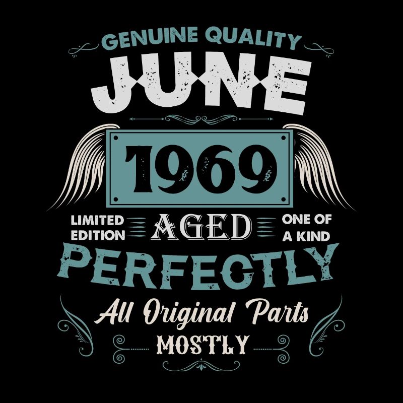 Juni 1969 Vintage Geburtstag Geschenk
