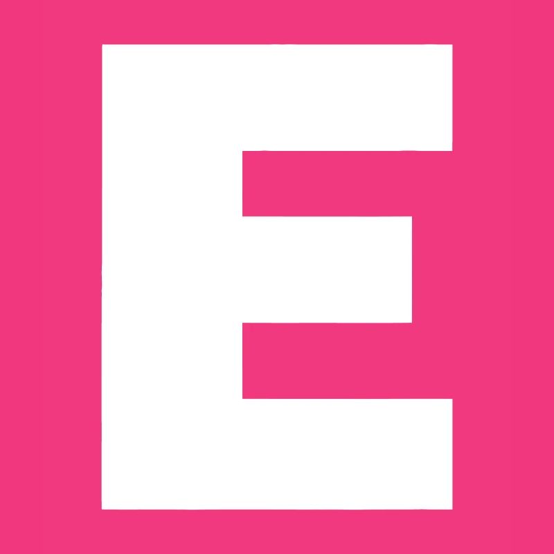 Letter E Capital Alphabet Monogram Initial