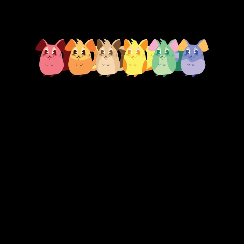 Chinchilla LGBT Arc-en-ciel Shorttail Longue queue