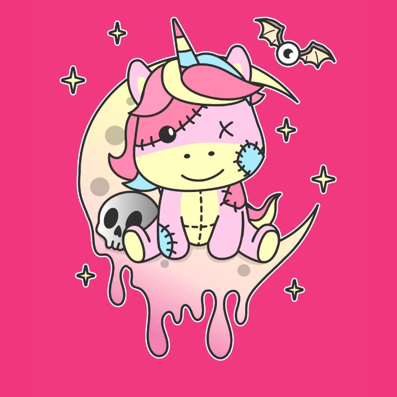 Kawaii Gothic Einhorn Pastellfarben Gothic Goth