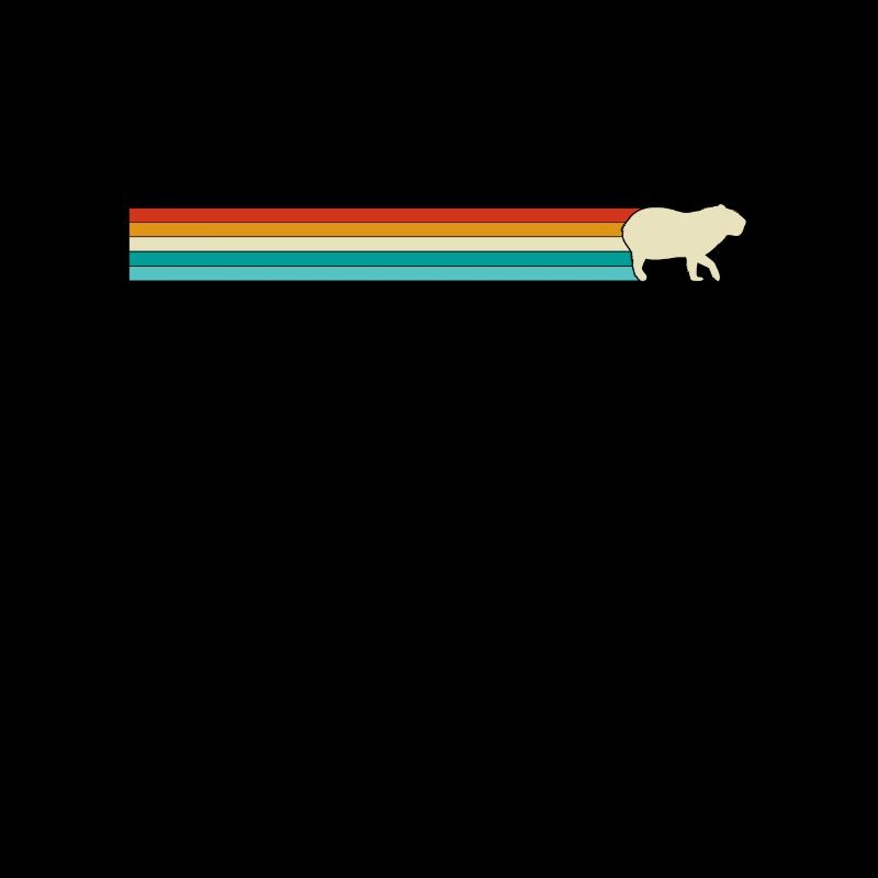Retro Capybara Silhoutte - Capybaras