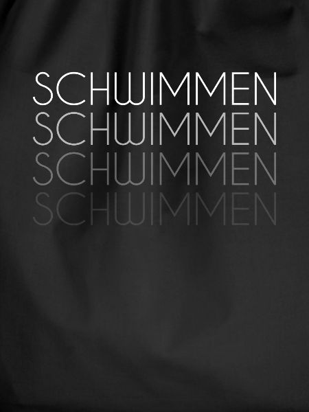 Schwimmen Schriftzug