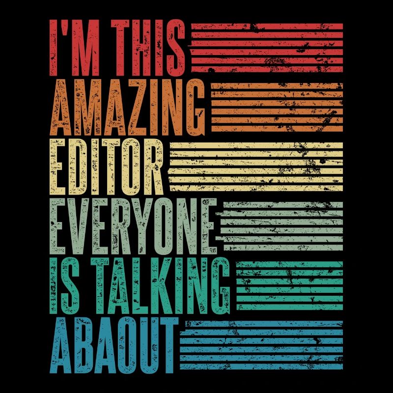 Vintage Editor Editorin Geschenk Retro