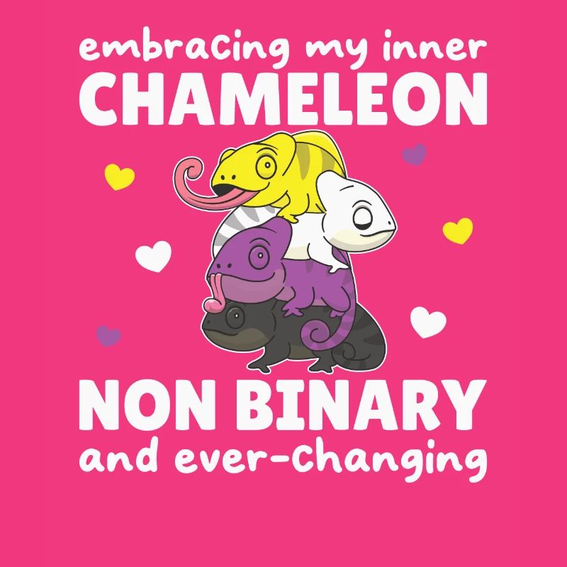 Nonbinary Chameleon Flag Pride LGBTQ Non Binary