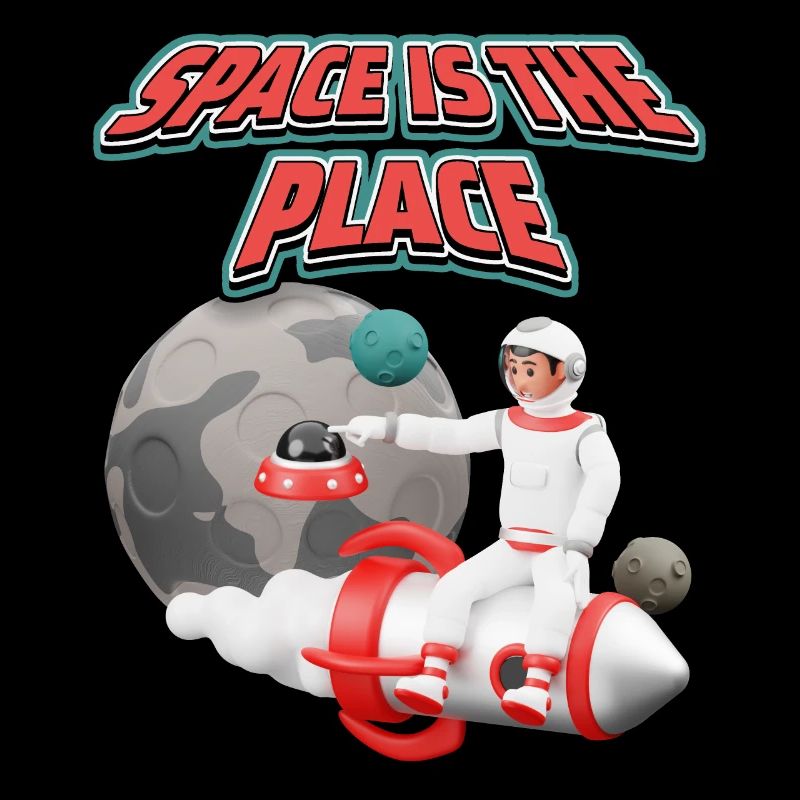 Drôle d’astronaute cosmonaute, vol spatial, planètes