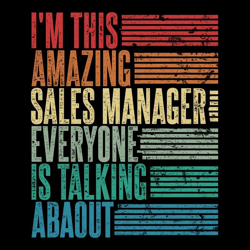 Sales Manager Sales Manager Gift Retro