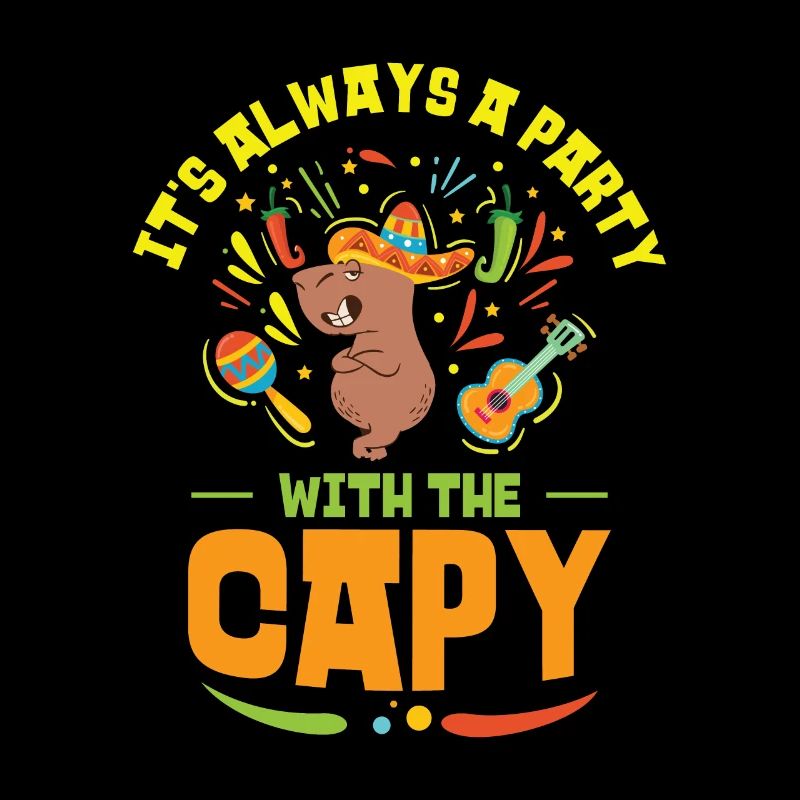 Capybara Mariachi Cinco de Mayo Fiesta