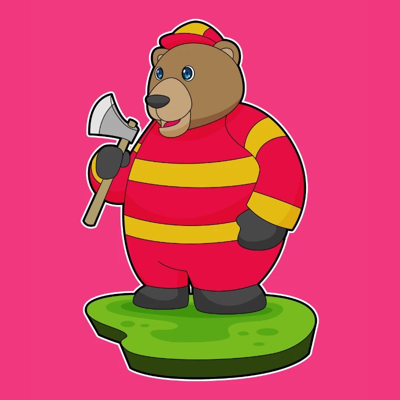 Hache de pompier ours
