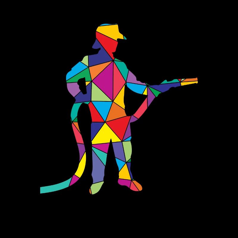 Pompier polygonal de la brigade des pompiers