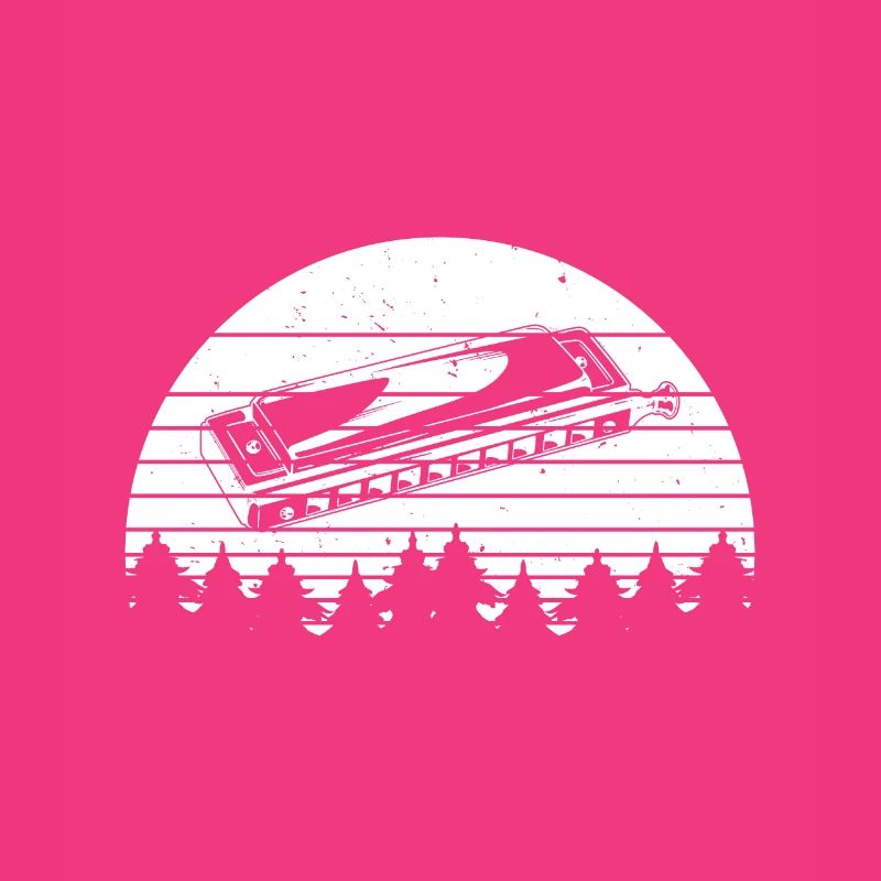 Rétro avec un harmonica Harmonica Bouche Orgue