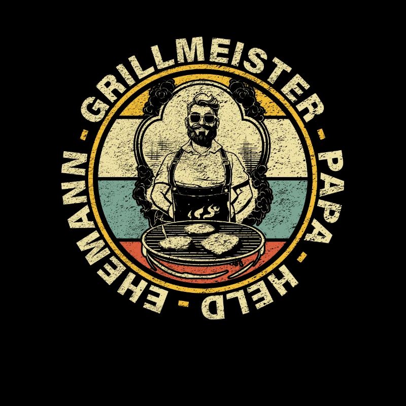Grillmeister Papa Held Ehemann Grillen Geschenk