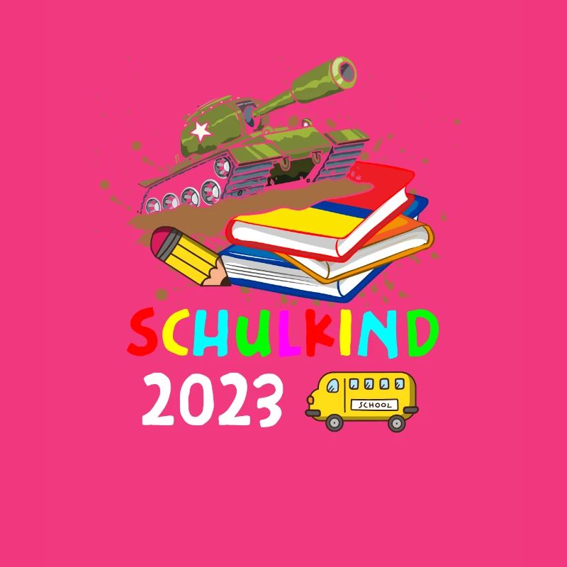 Schule Schulkind 2023 Panzer