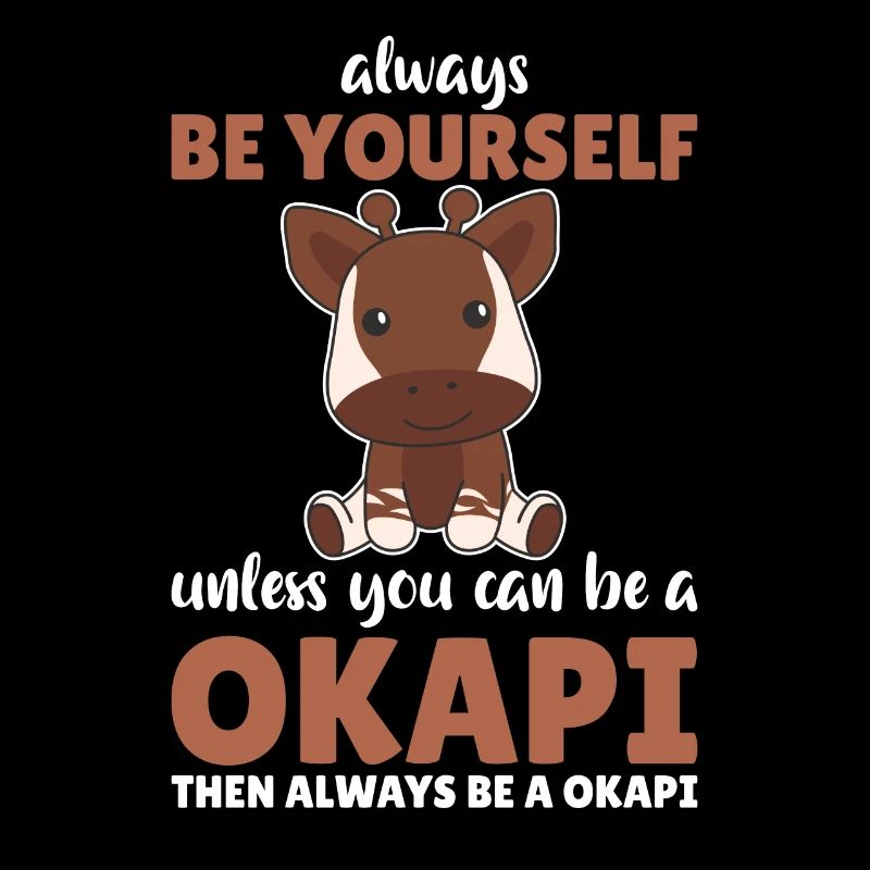 Sei immer du selbst außer du kannst ein Okapi sein