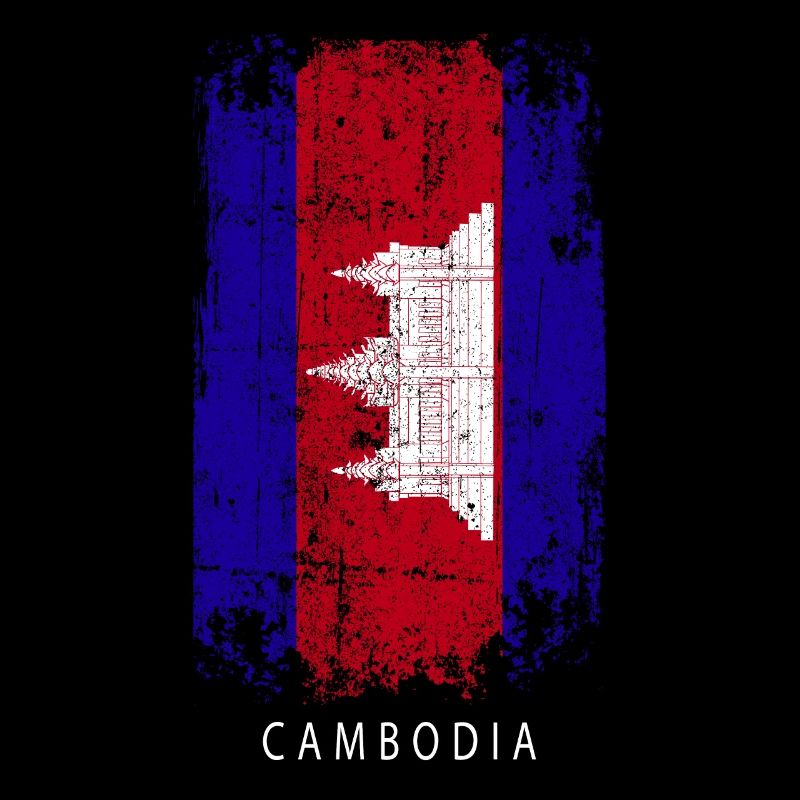 Souvenir avec le drapeau du pays du Cambodge