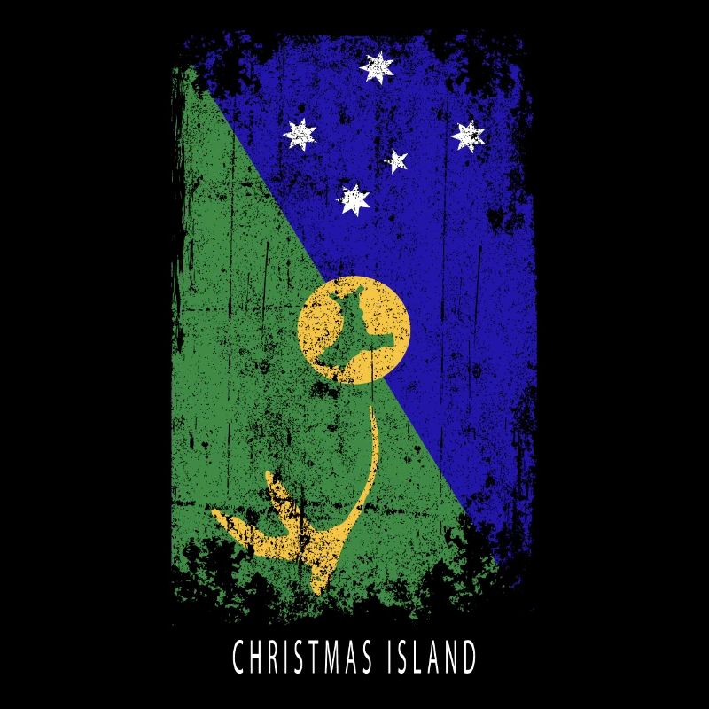 Souvenir avec le drapeau du pays de l’île Christmas