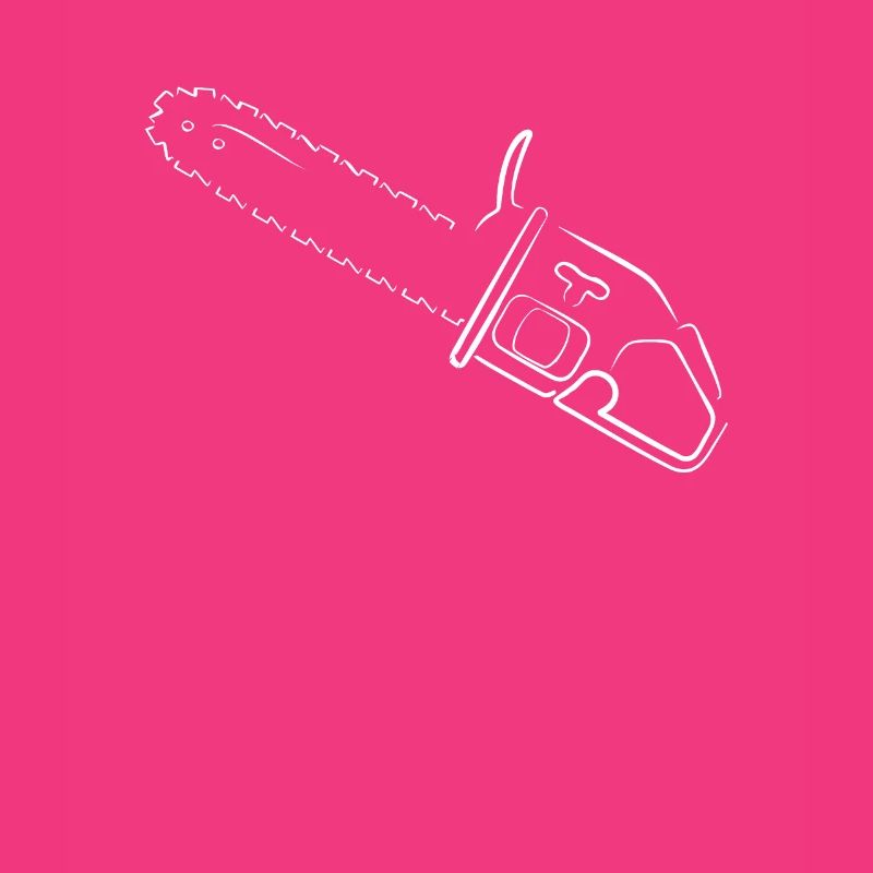 Silhouette de tronçonneuse