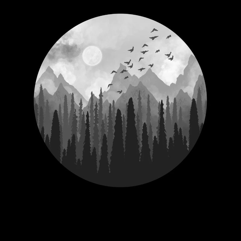 Forest Circle grau