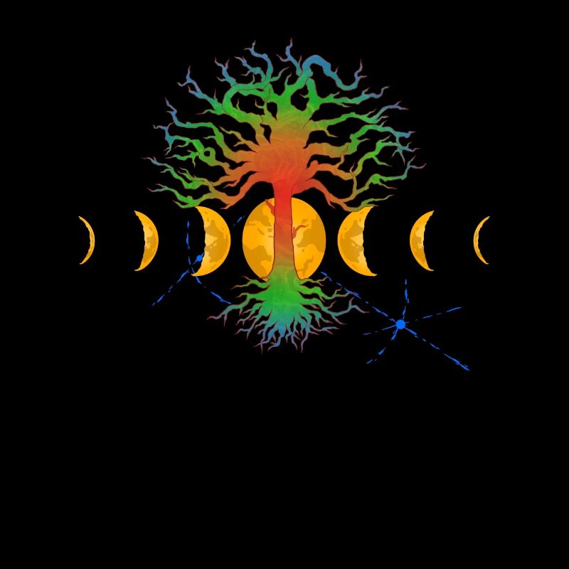 Hot Tree with moonphases