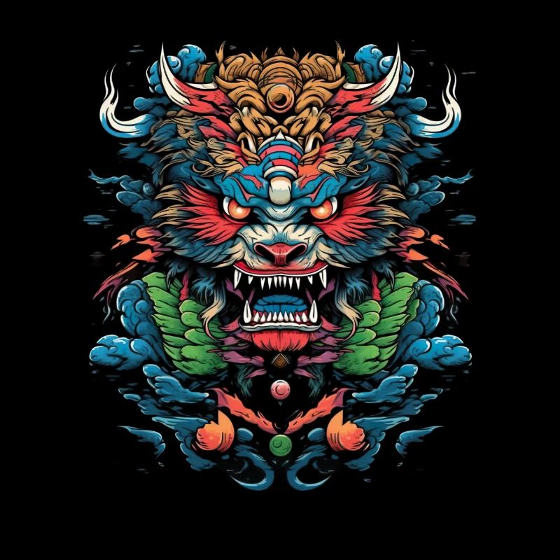 Asiatisch Drache Anime Japanisch Samurai