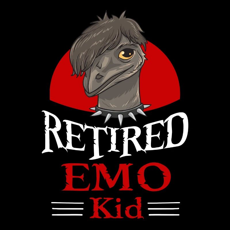 Emo Boy Emo Girl Emu Vogel Emocore Punk Ästhetik