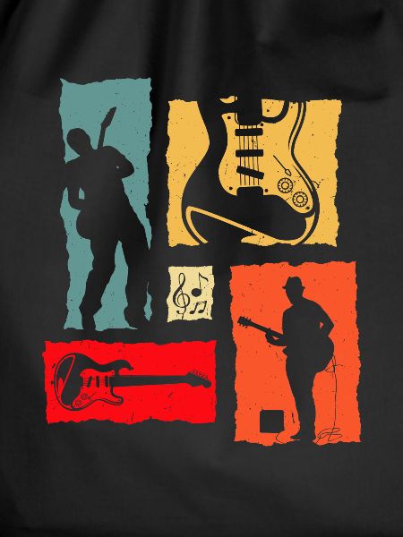 Guitar Player Retro