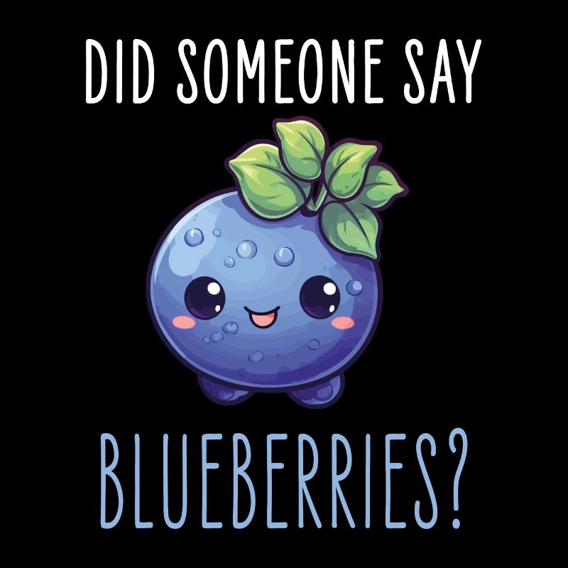 Blaubeere Kawaii