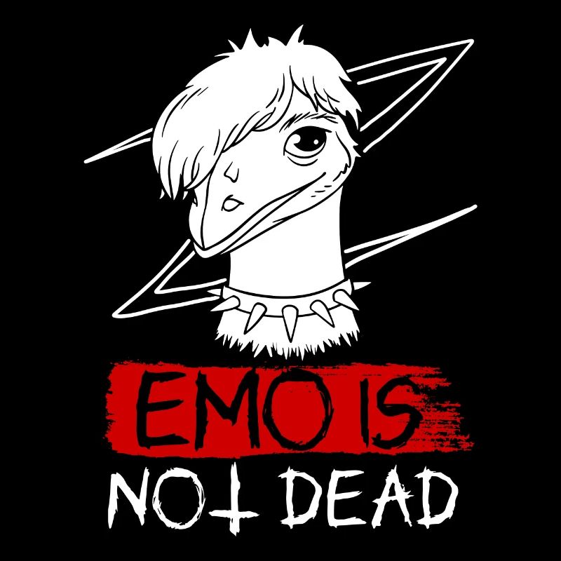 Emo Boy Emo Girl Emu Bird Emocore Punk Ästhetik