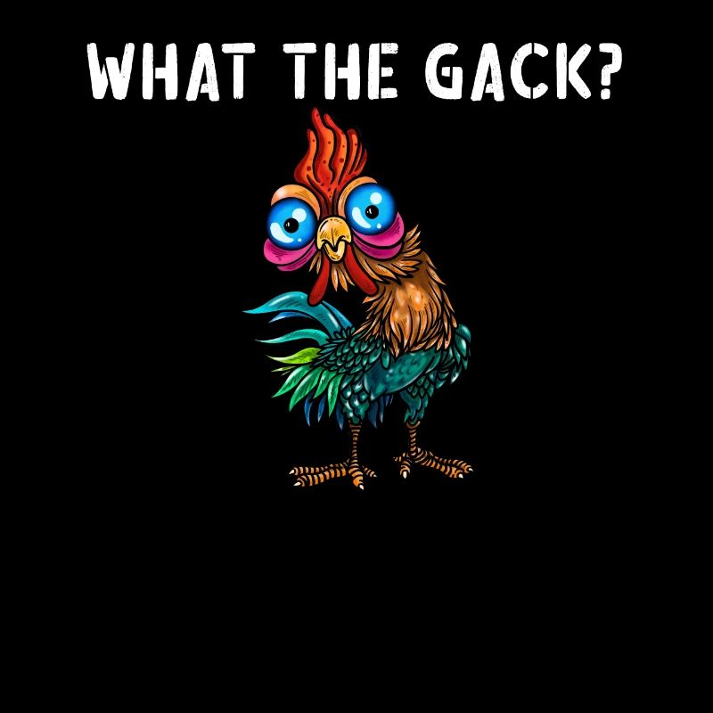 Coq de poulet Drôle de poulet Dire ce que le gack