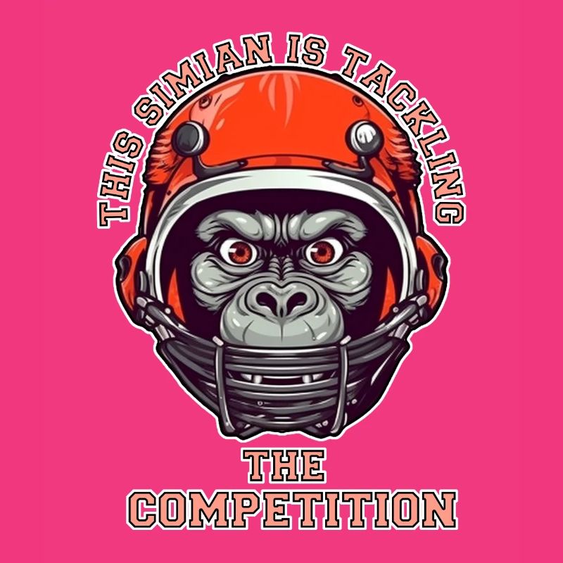 self-confident monkey accepts the challenge