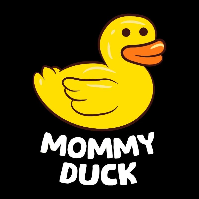 Funny Mommy Duck Rubber Duck