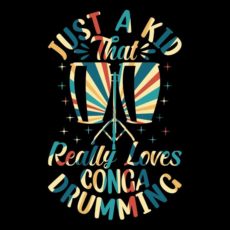 Just A Kid That Really Loves Conga Drumming - Cong