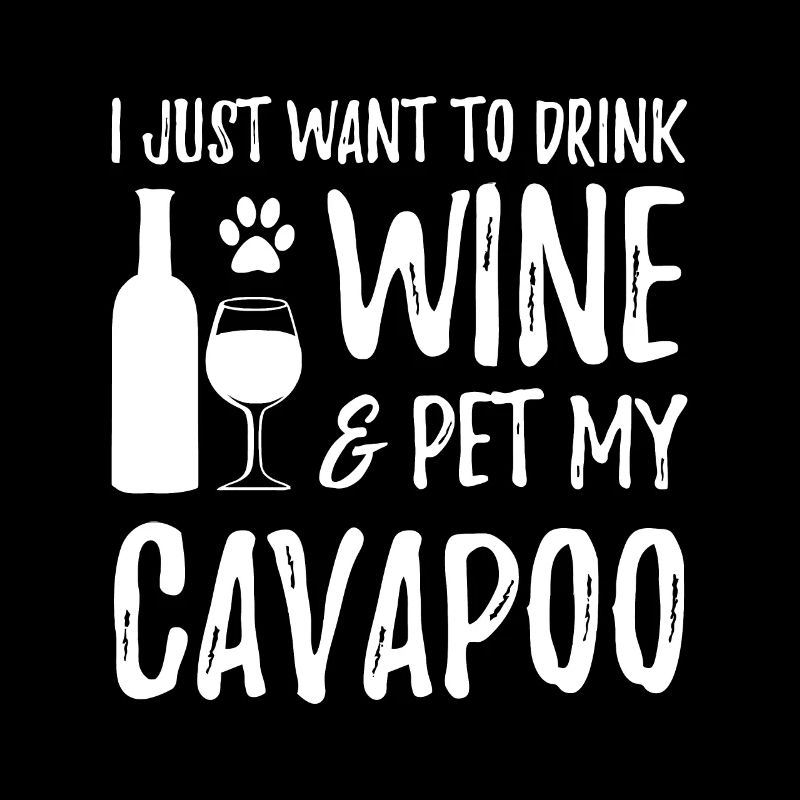 Wine and Cavapoo, for Cavapoo Dog