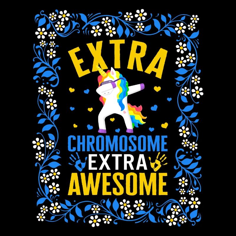 Welt-Down-Syndrom-Tagesshirt, extra Chromosom
