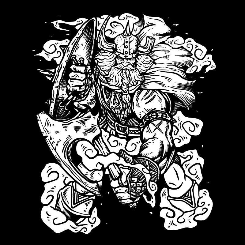 Norse Viking Warrior - Axe & Beard
