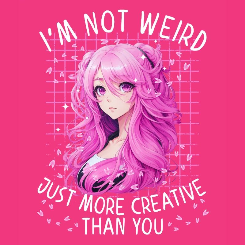 Fille Anime Manga Dire Étrange Creative