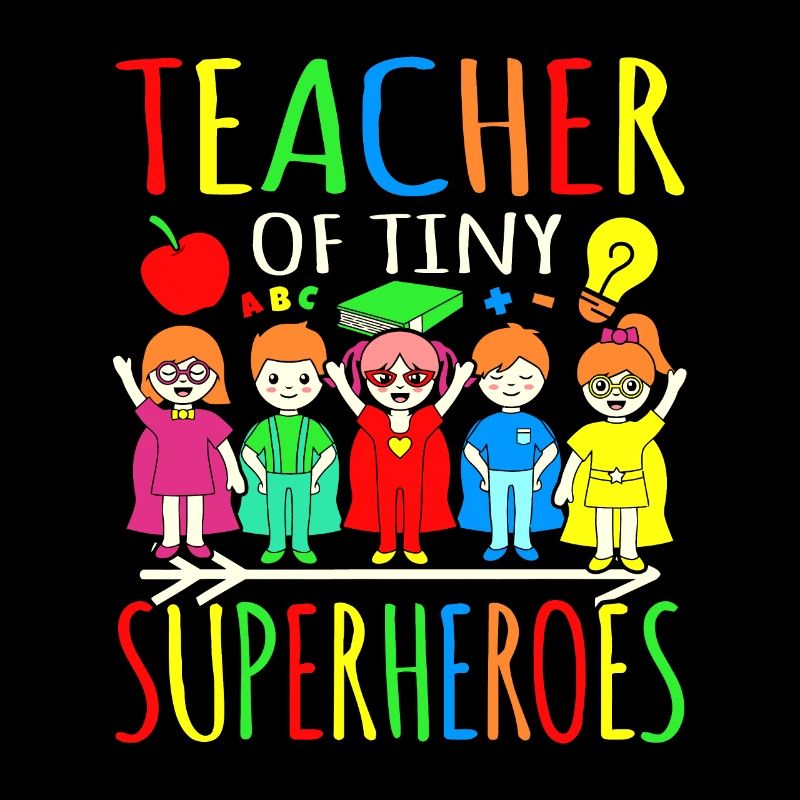 Premier jour de l’enseignant de minuscules super-héros