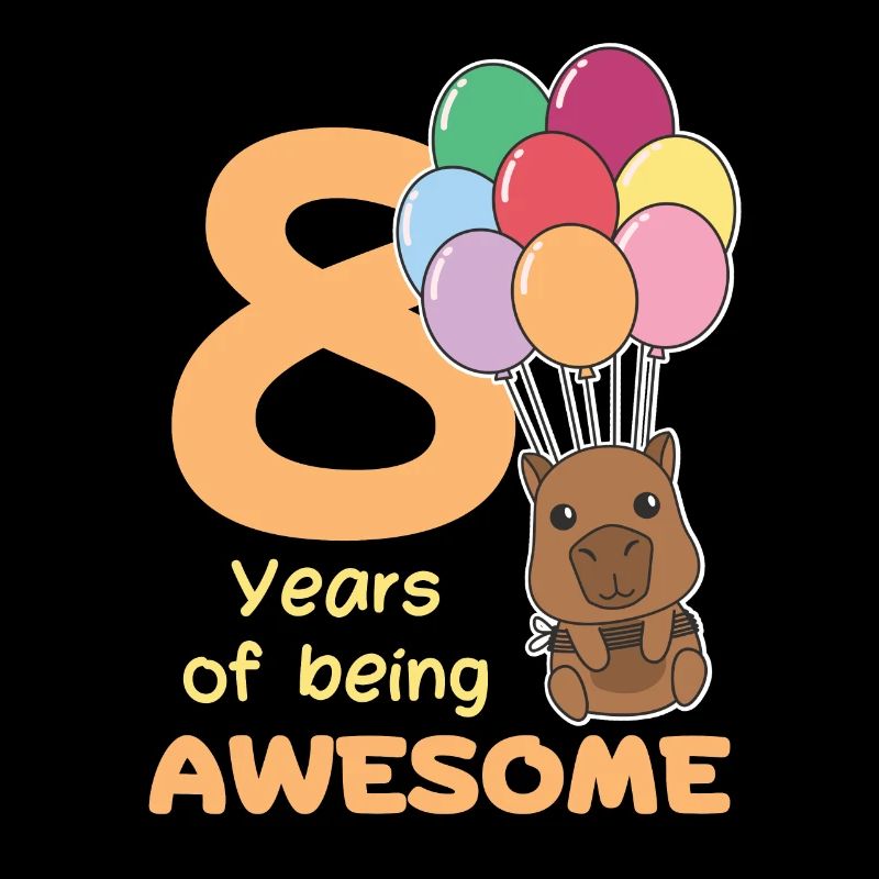 Capybara pour les enfants de 8 ans de huit ans