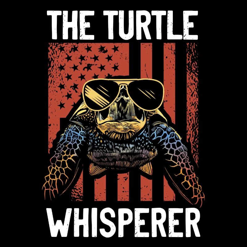 Sea Turtle Tortoise American Flag