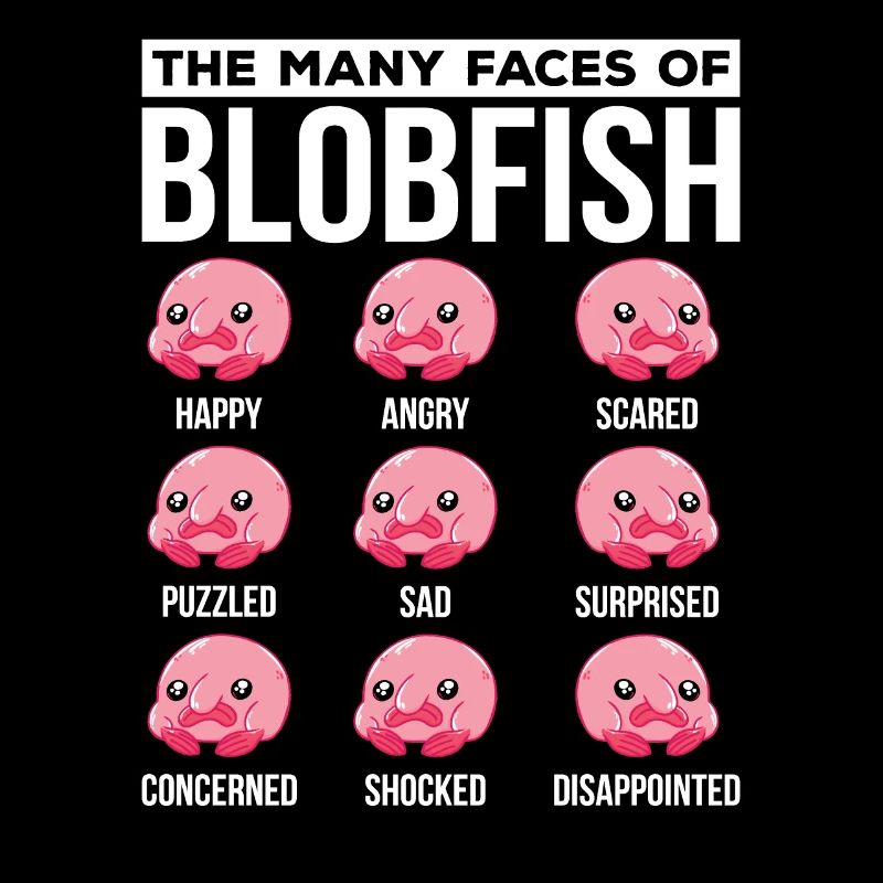 Plusieurs visages du propriétaire de Blobfish Blobfish