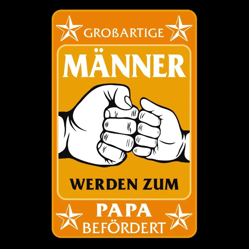 Vaterschaftsshirt, Großartige Männer Werden Zum
