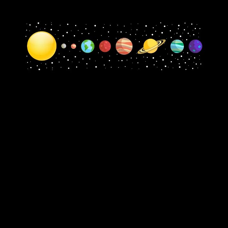 Planètes avec système solaire dans l'espace