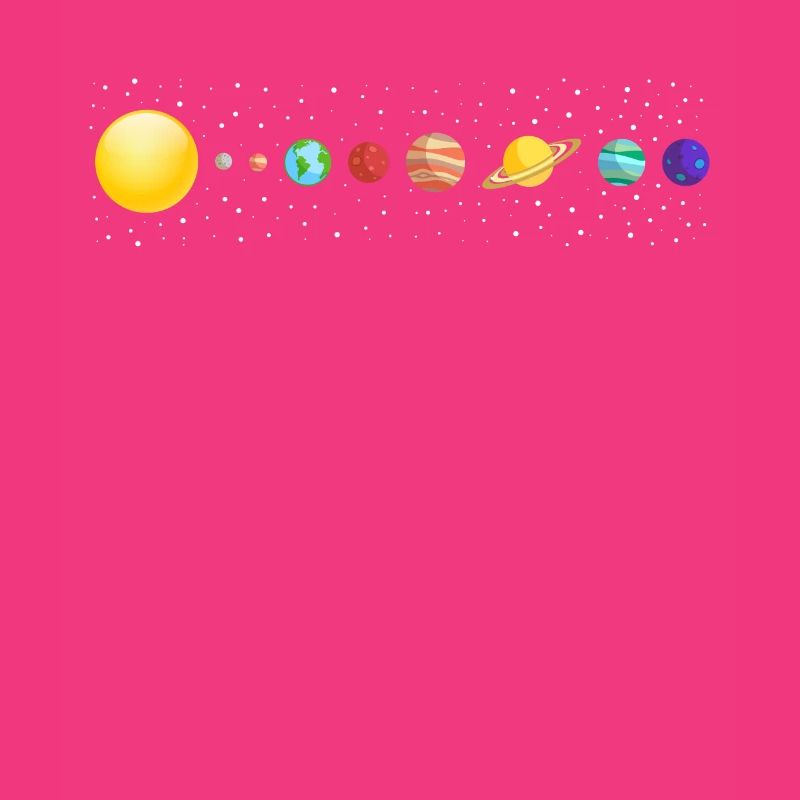 Planètes avec système solaire dans l'espace