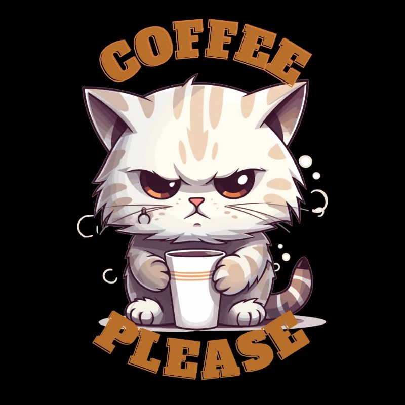 Coffee Please Cat