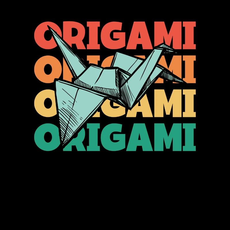 Retro Text Paper Crane Folding Owl Master Origami