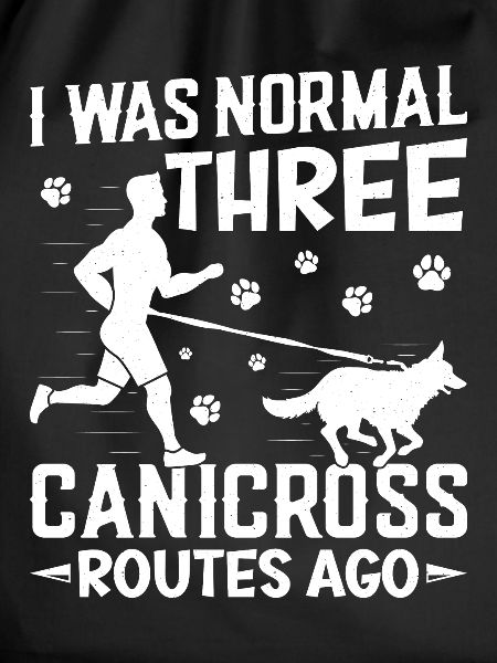 Dog running Canicross Design