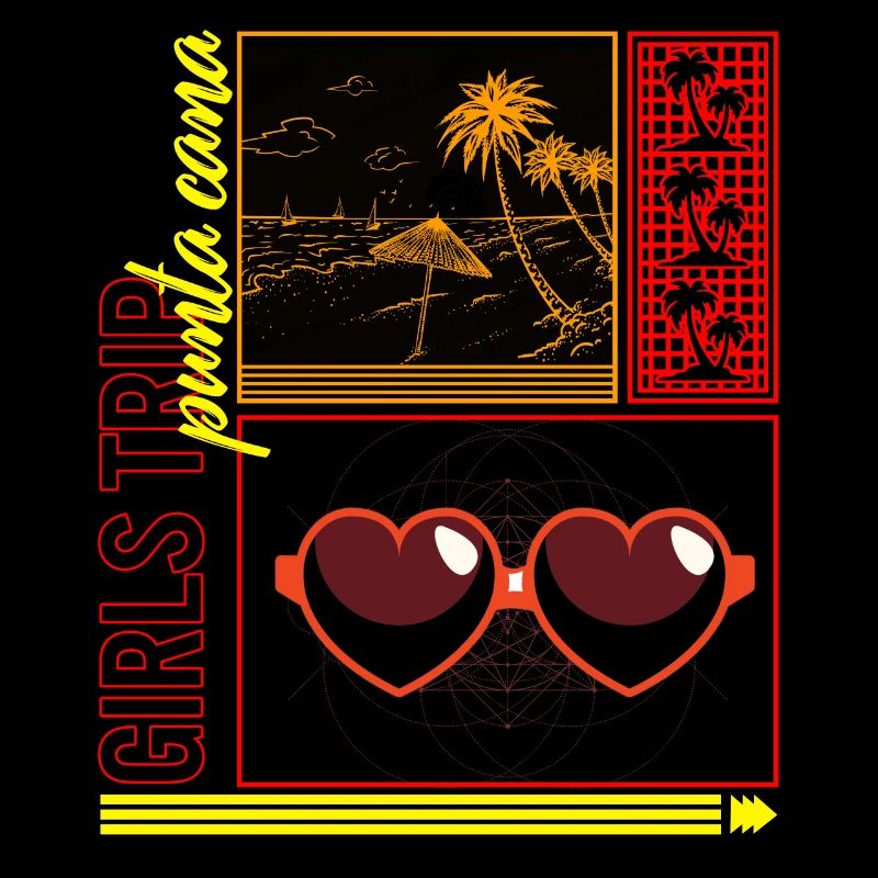 Punta Cana Hemd, Mädchen Trip Punta Cana Beach T-Shirt