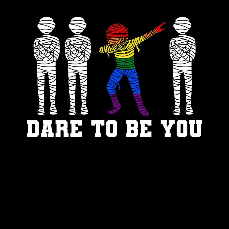 Dabbing Mumie LGBTQ Schwul Lesbisch Trans Pride